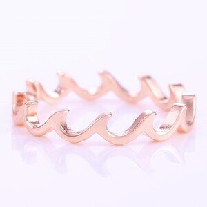 🎁Wave Fire Minimalist Simple Trendy Anillos Lovely Rings for Women, PD066